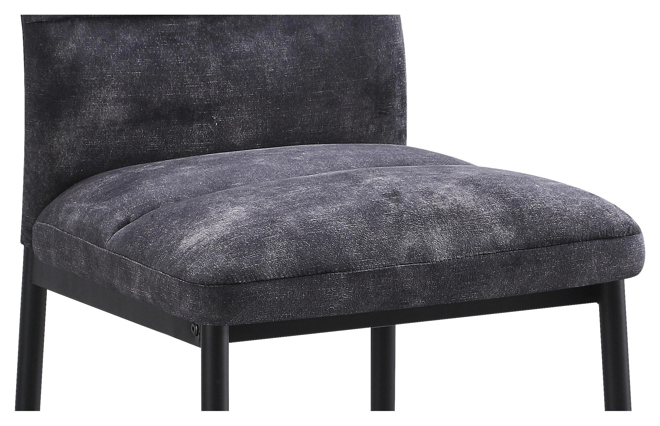 Stuhl Daniel anthrazit Microfaser B/H/T: ca. 45x94x60 cm Daniel - schwarz/anthrazit (45,00/94,00/60,00cm)
