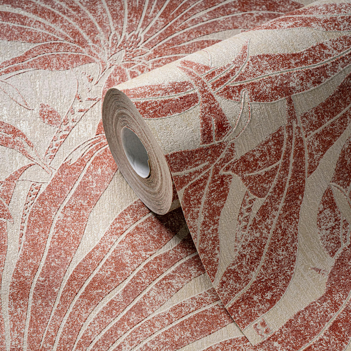 A.S.Creation Vliestapete rot orange beige B/H/D: ca. 53x1005x9,6 cm Vliestapete - beige/orange (9,60/1005,00cm) - A.S.Creation