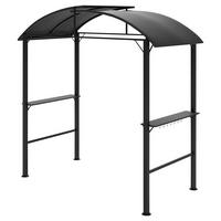 Outsunny Grillpavillon dunkelgrau Polyester B/H/L: ca. 110x235x233 cm Grillpavillon - dunkelgrau (233,00/110,00/235,00cm) - Outsunny