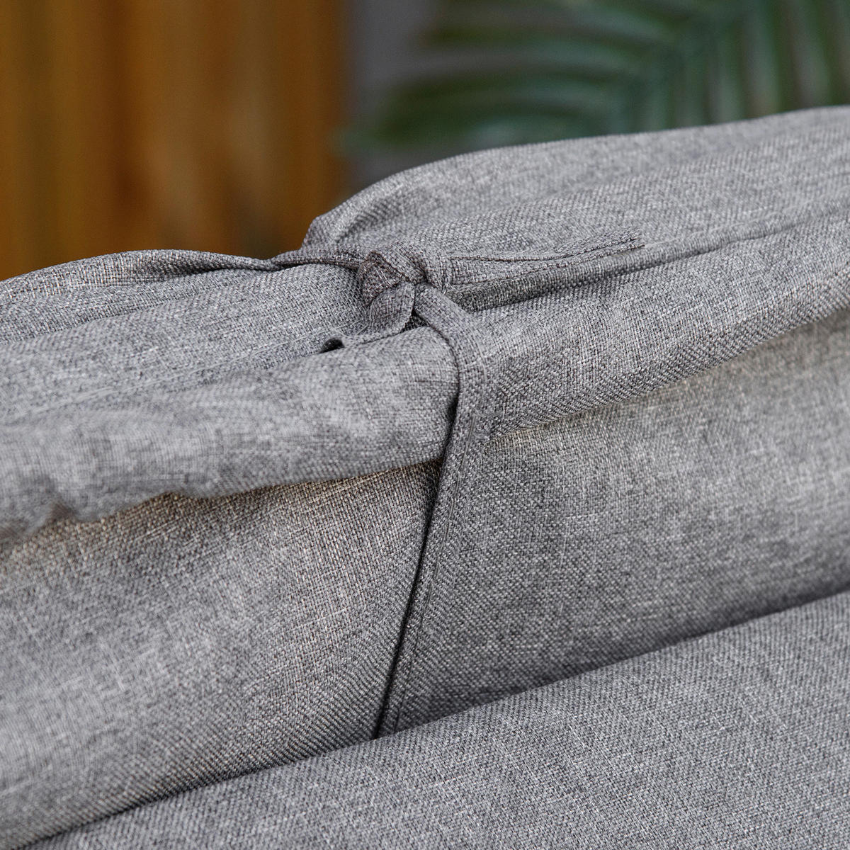 Outsunny Gartenliege grau Edelstahl B/H/L: ca. 65x195x40 cm Lounge_Sessel - grau (40,00/65,00/195,00cm) - Outsunny