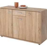 Kommode Fontana Eiche Sonoma Nachbildung B/H/T: ca. 132x87x40 cm Fontana - Eiche (132,00/87,00/40,00cm)