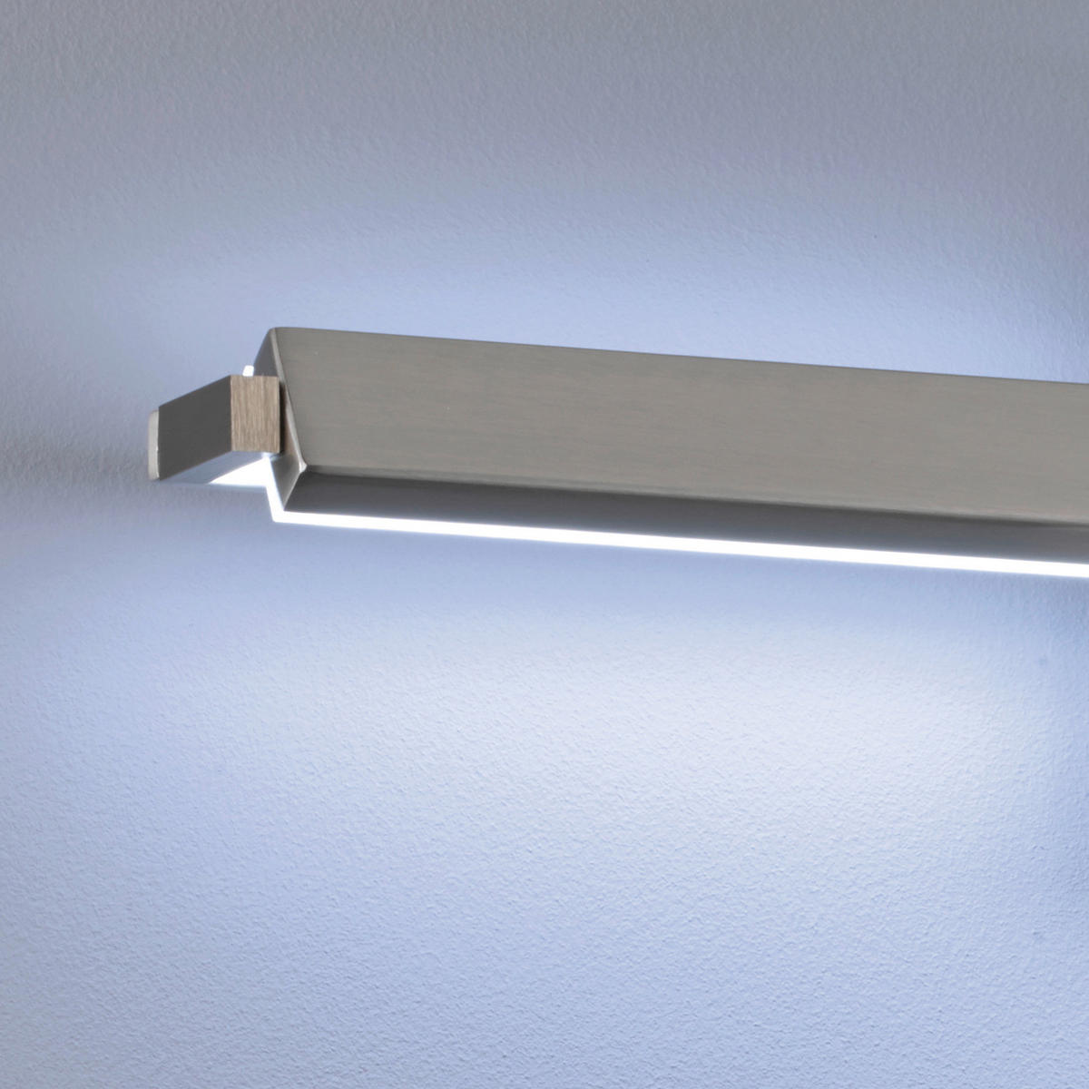 Fischer & Honsel LED-Wandleuchte 30055 weiß nickel matt Acryl Metall B/H/T: ca. 60x10x11 cm 1 Brennstellen Pare TW - weiß/nickel matt (60,00/10,00/11,00cm) - Fischer & Honsel