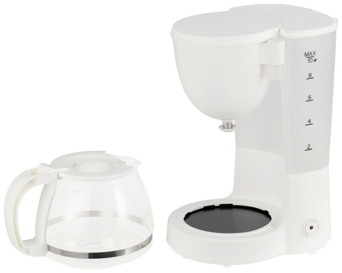 Kaffeeautomat CM9105E-GS weiß Kunststoff Glas Kaffeeautomat KaffeeFix - weiß (1,25l)