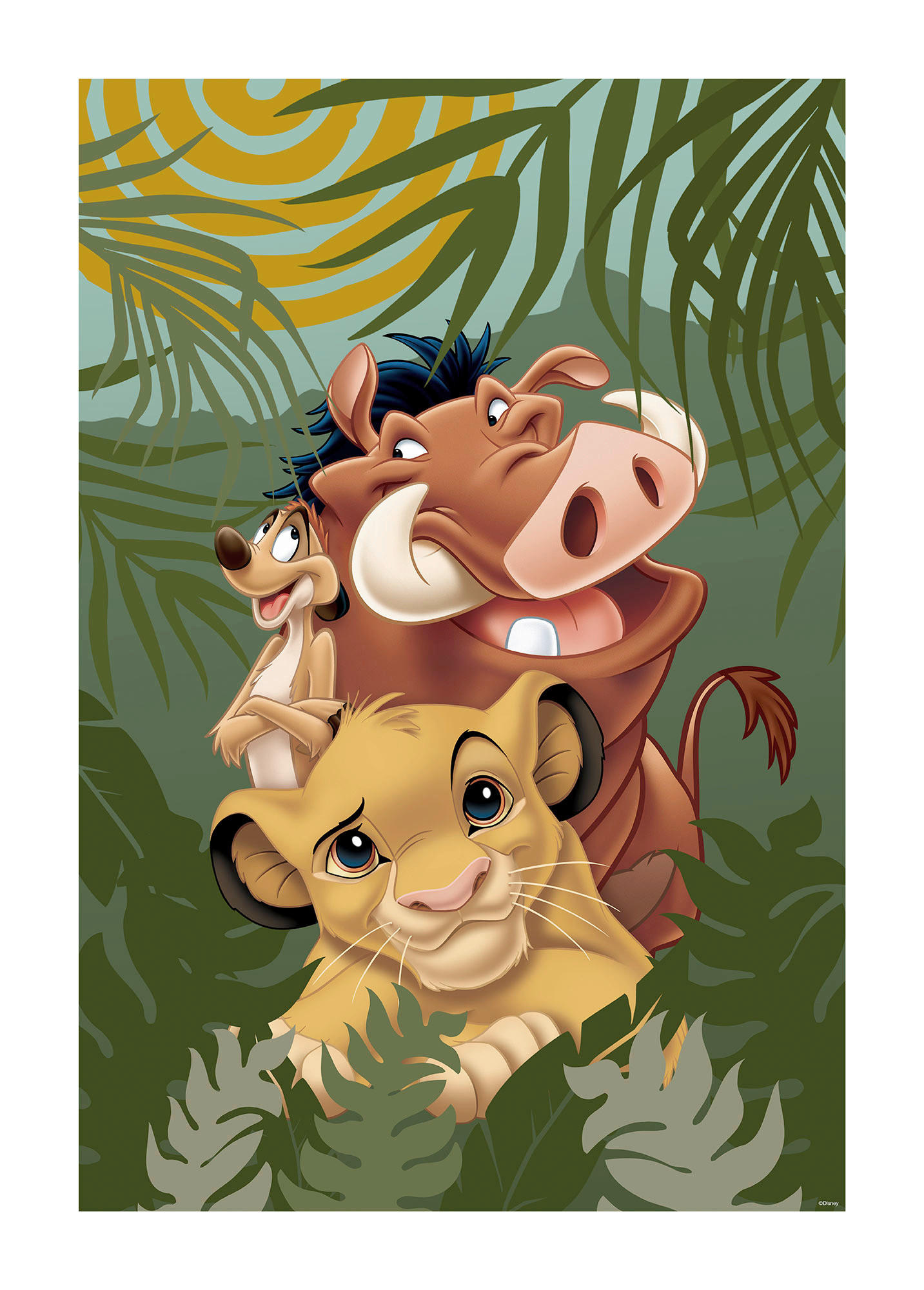 Komar Wandbild Lion King Carefree