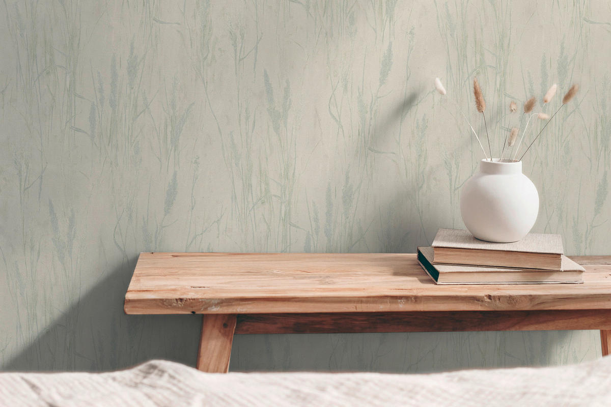 A.S.Création Vliestapete blau creme grün B/H/D: ca. 53x1005x8,5 cm Vliestapete - blau/creme (8,50/1005,00cm) - A.S.Creation