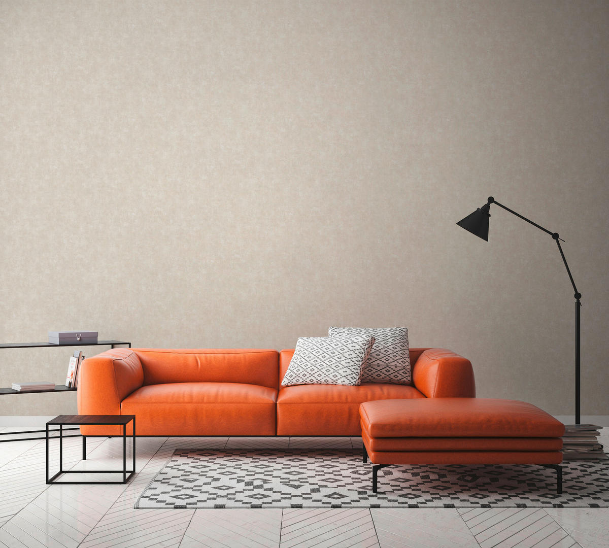 A.S.Creation Vliestapete grau B/H/D: ca. 53x1005x8,7 cm Vliestapete - grau (8,70/1005,00cm) - A.S.Creation