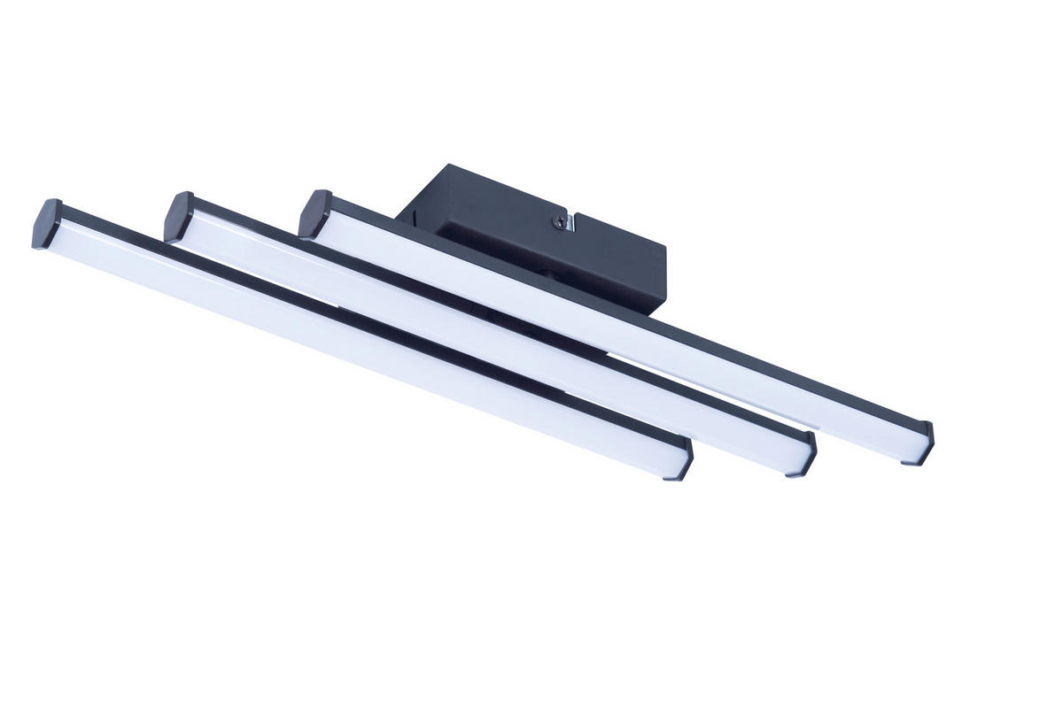 POCOline LED-Deckenleuchte schwarz Kunststoff B/H/L: ca. 10x5x44,5 cm LED-Deckenleuchte_Zehra - schwarz (44,50/10,00/5,00cm) - POCOline