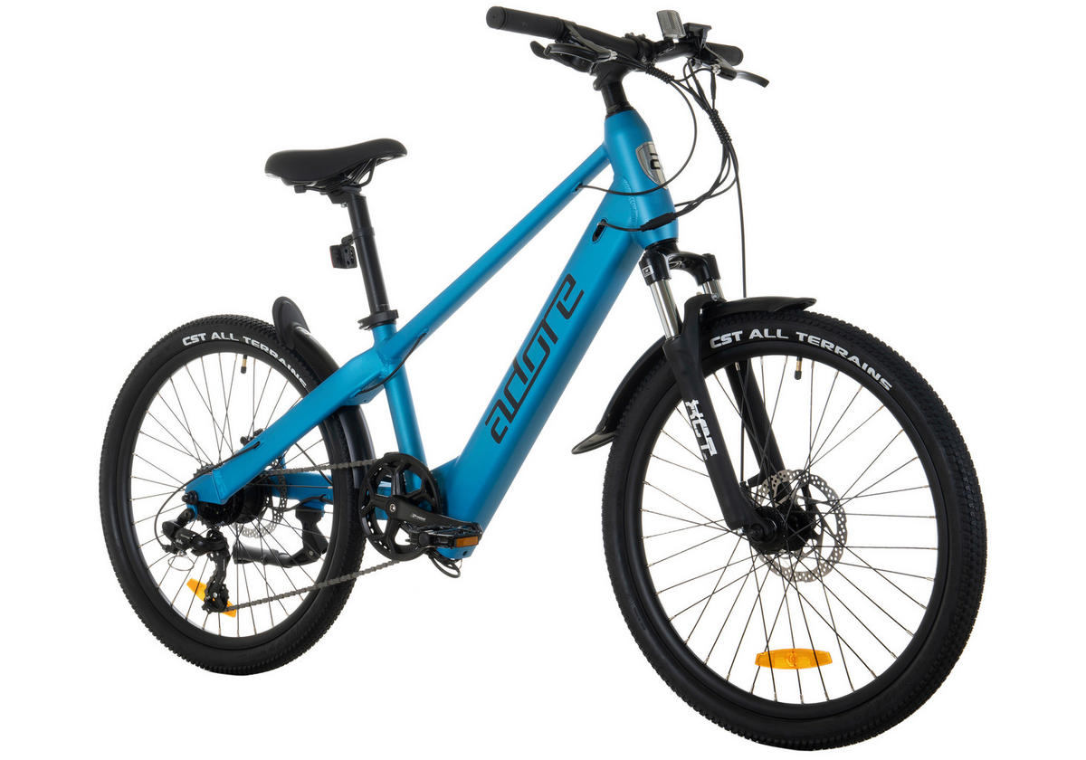 Adore E-Bike KS-240 KS-240 24 Zoll Rahmenhöhe 30 cm 7 Gänge blau blau ca. 250 W ca. 24 Zoll KS-240 - blau - Adore