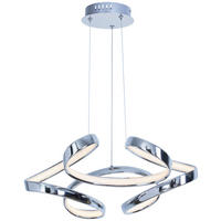 Pendelleuchte Aluminium Chrom D: ca. 48 cm LED-Pendelleuchte_Mairette - (48,00cm)