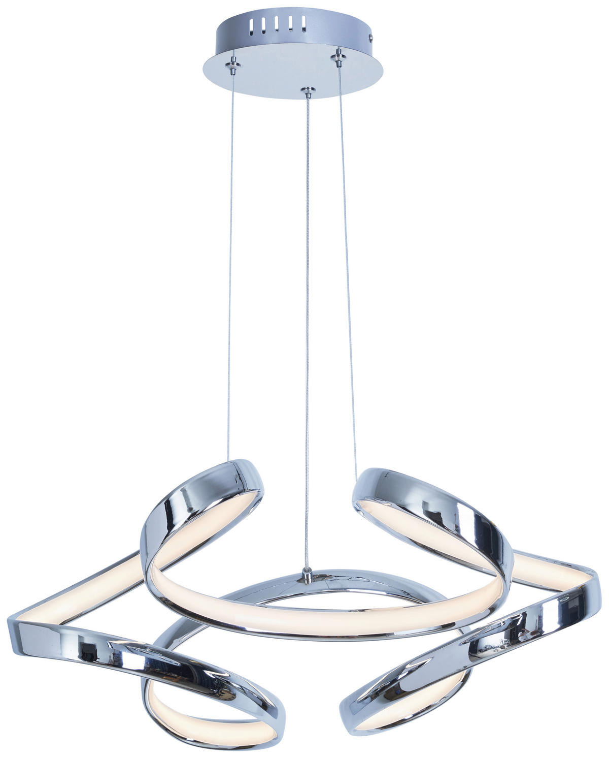 Pendelleuchte Aluminium Chrom D: ca. 48 cm LED-Pendelleuchte_Mairette - (48,00cm)