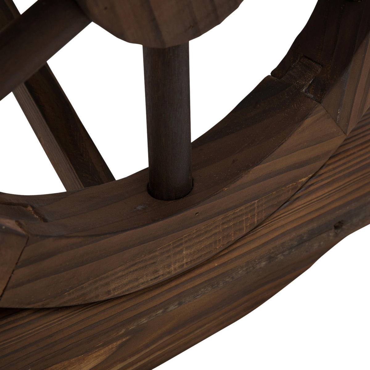 Outsunny Sitzbank braun Holz B/H/T: ca. 105x53x50 cm Sitzbank - braun (105,00/53,00/50,00cm) - Outsunny