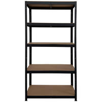Schwerlaststeckregal schwarz B/H/T: ca. 90x180x40 cm Schwerlaststeckregal 180x90x40cm S - schwarz (90,00/180,00/40,00cm)
