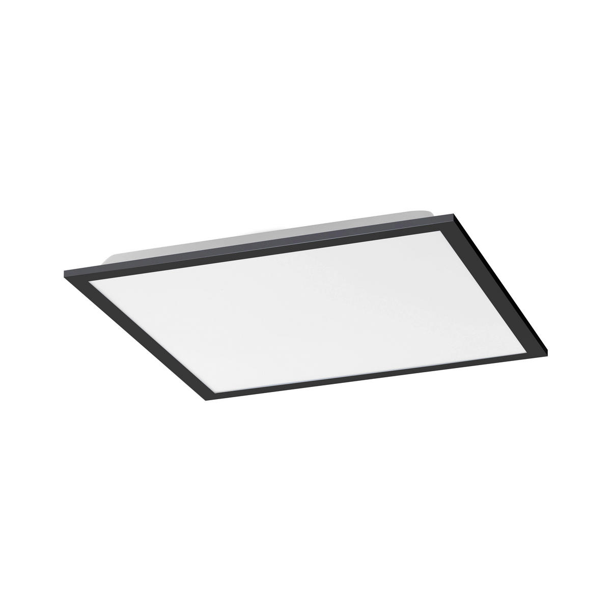 Just Light LED-Deckenpanel FLAT 14755-18 schwarz weiß Kunststoff Metall B/H/T: ca. 44,5x7x44,5 cm 1 Brennstellen FLAT - weiß/schwarz (44,50/7,00/44,50cm) - Just Light
