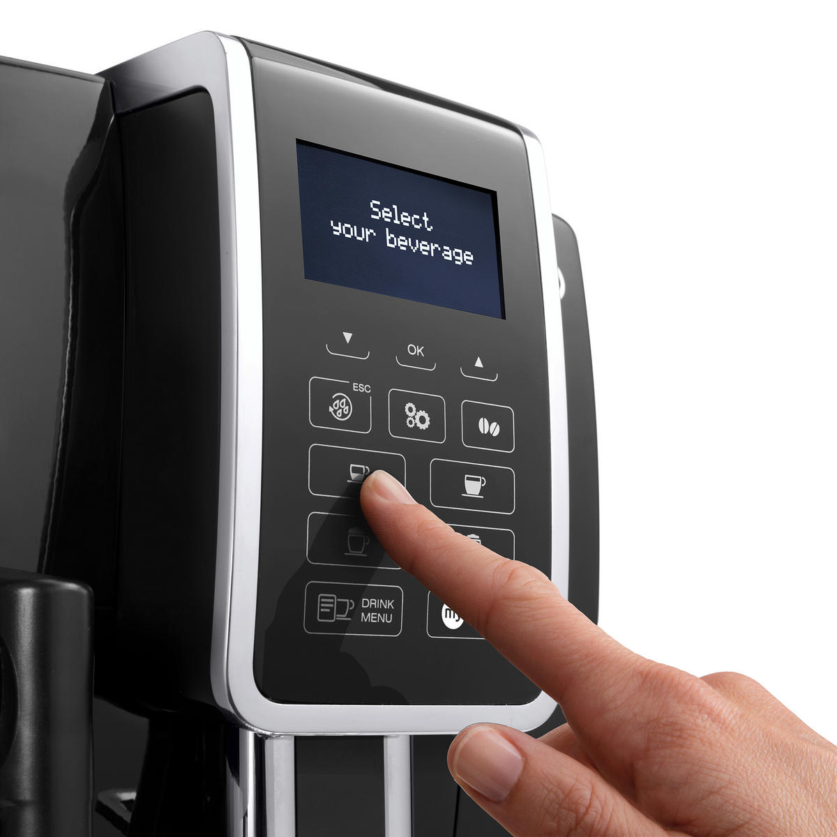 DeLonghi Kaffeevollautomat ECAM350.55.B schwarz Kunststoff B/H/T: ca. 24x35x43 cm Kaffeevollautomat ECAM350.55.B - schwarz (24,00/35,00/43,00cm) - DeLonghi