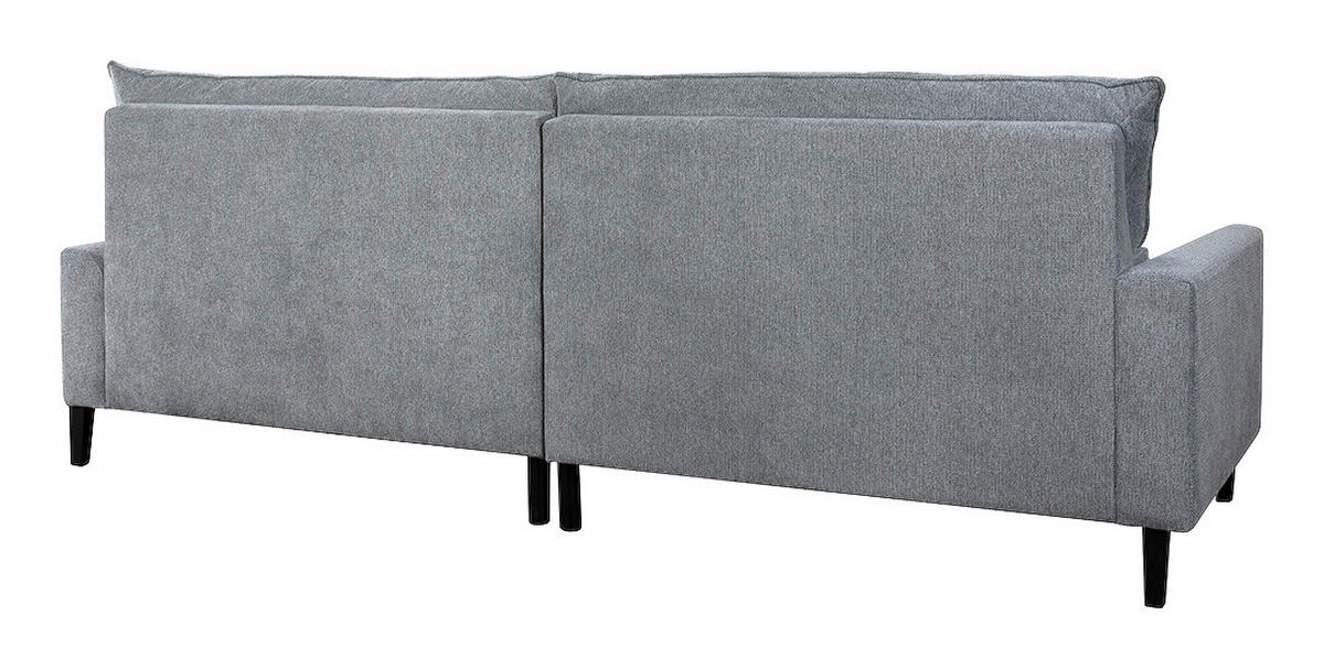 Polsterecke Medea grau Polyester B/H/T: ca. 291x102x186 cm Medea - schwarz/grau (291,00/102,00/186,00cm)