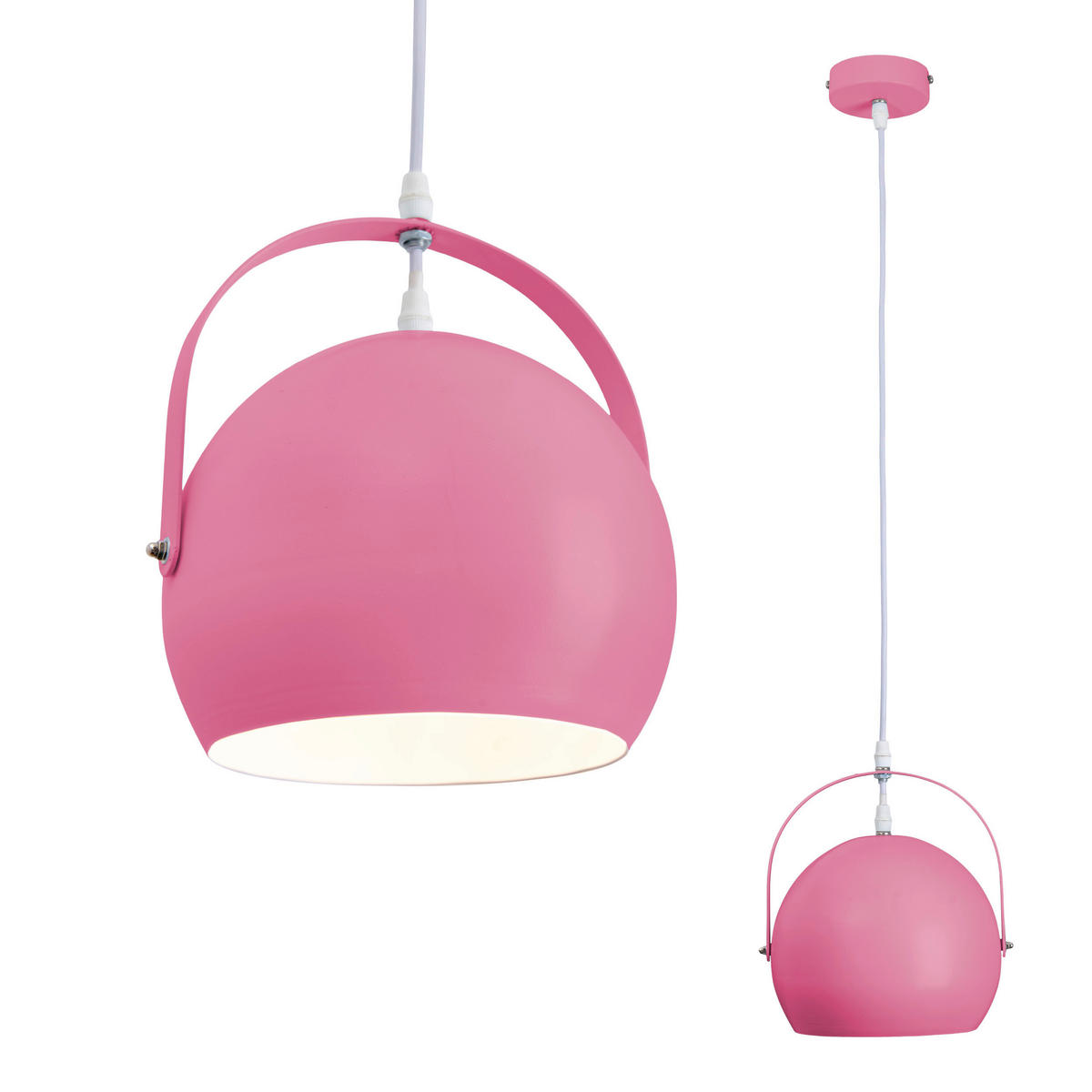 Näve Leuchten Pendelleuchte COLORADO NV6137819 pink Eisen H/D: ca. 132x25 cm E27 1 Brennstellen Pendelleuchte COLORADO mit E27 - pink (25,00/132,00cm) - Näve Leuchten