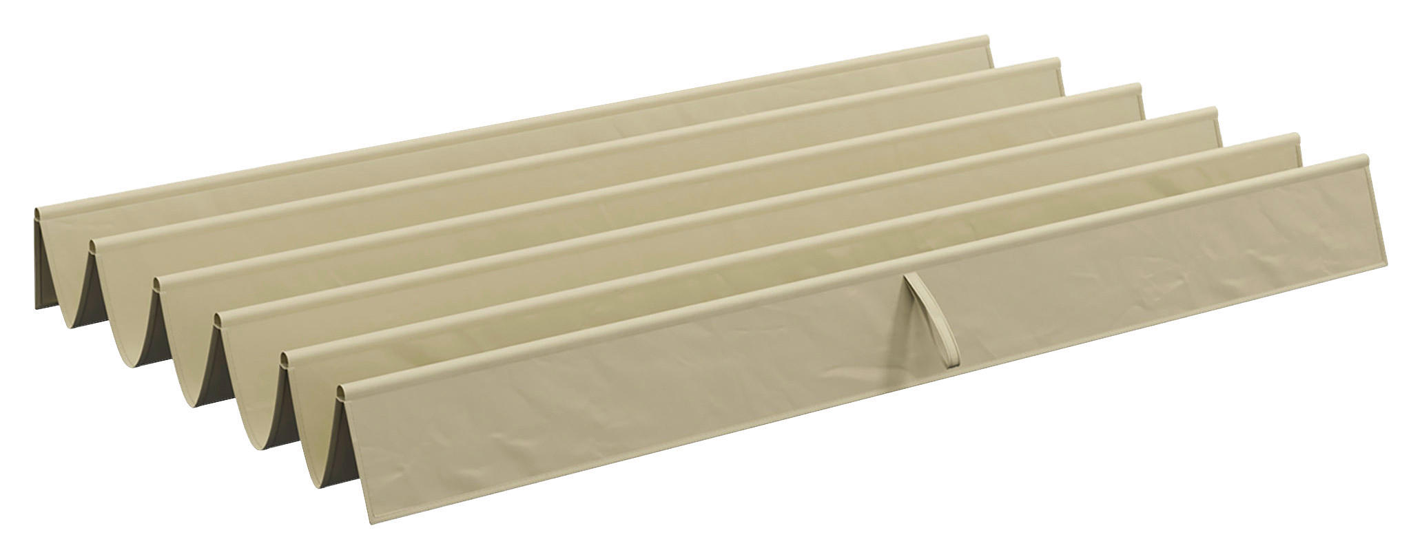 Outsunny Ersatzdach beige Polyester B/H/L: ca. 255x6x250 cm Ersatzdach - beige (250,00/255,00/6,00cm) - Outsunny