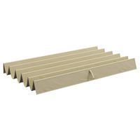 Outsunny Ersatzdach beige Polyester B/H/L: ca. 255x6x250 cm Ersatzdach - beige (250,00/255,00/6,00cm) - Outsunny