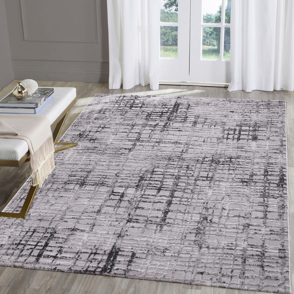 Sanat Teppich Evra hellgrau B/L: ca. 80x150 cm Evra - hellgrau (80,00/150,00cm) - Sanat
