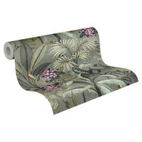 A.S.Création Vliestapete grün rosa gelb B/H/D: ca. 53x1005x8 cm Vliestapete - gelb/grün (8,00/1005,00cm) - A.S.Creation