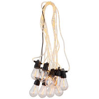 GLOBO LED-Lichterkette VERA schwarz B/H/T: ca. 4,5x10,5x1050 cm VERA - schwarz/transparent (4,50/10,50/1050,00cm) - GLOBO