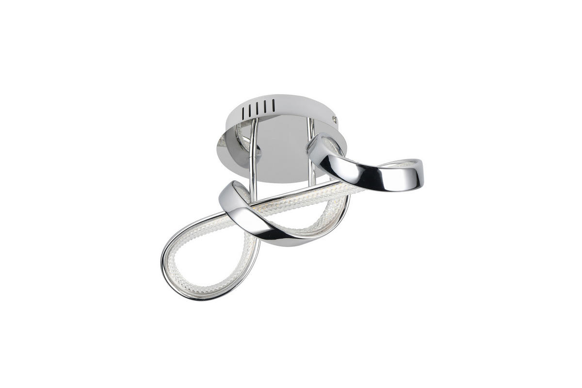Reality LED-Wandleuchte Padua R27281106 Chrom Metall B/H/T: ca. 22x40x17,5 cm 1 Brennstellen Padua - Chrom (22,00/40,00/17,50cm) - Reality