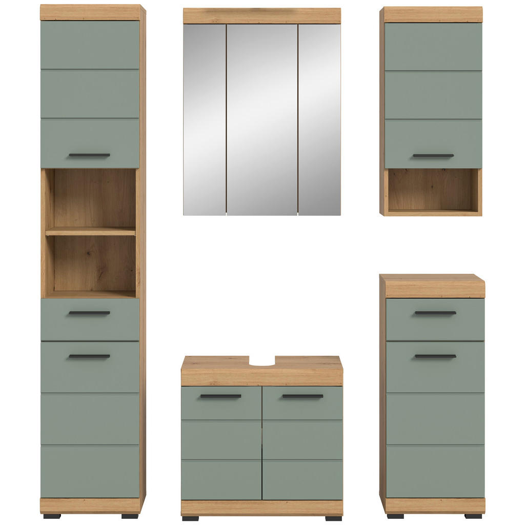 Thumbnail - Badezimmer-Set Scout Eiche Artisan Nachbildung salbei Nachbildung B/H/T: ca. 164x191x34 cm
