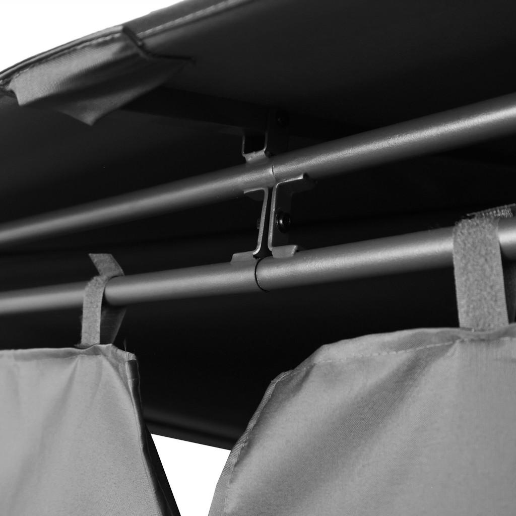 Thumbnail - POCOline Pavillon schwarz Stahl B/H/L: ca. 400x270x300 cm