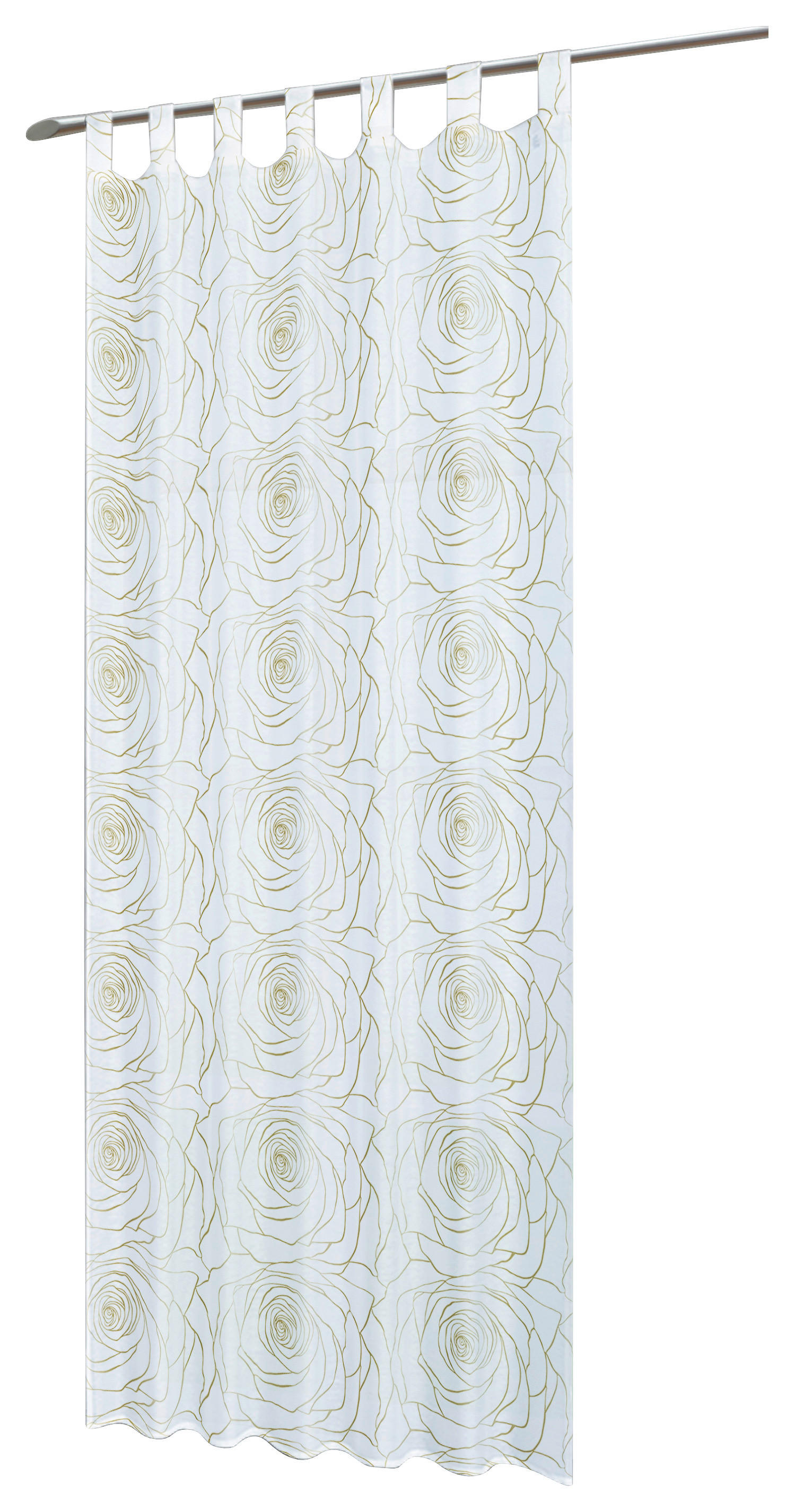 silver edition Kombivorhang Fame weiß B/L: ca. 135x245 cm Fame - gold/weiß (135,00/245,00cm) - silver edition