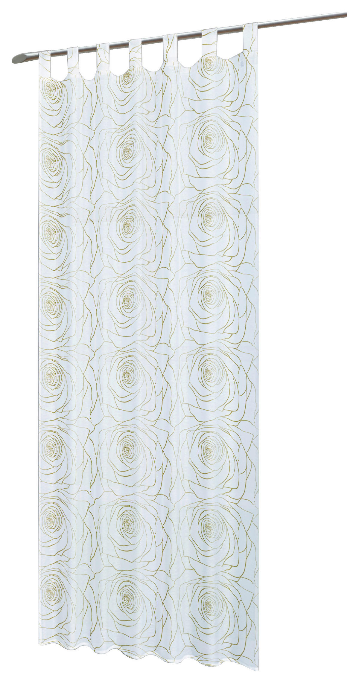 Kombivorhang Fame weiß B/L: ca. 135x245 cm Fame - gold/weiß (135,00/245,00cm) - silver edition