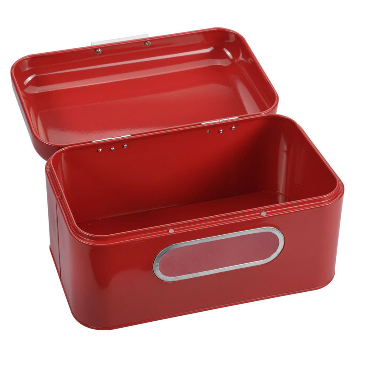 Kesper Brotkasten rot Metall B/H/L: ca. 18x15,4x30 cm Brotkasten - rot (30,00/18,00/15,40cm) - Kesper