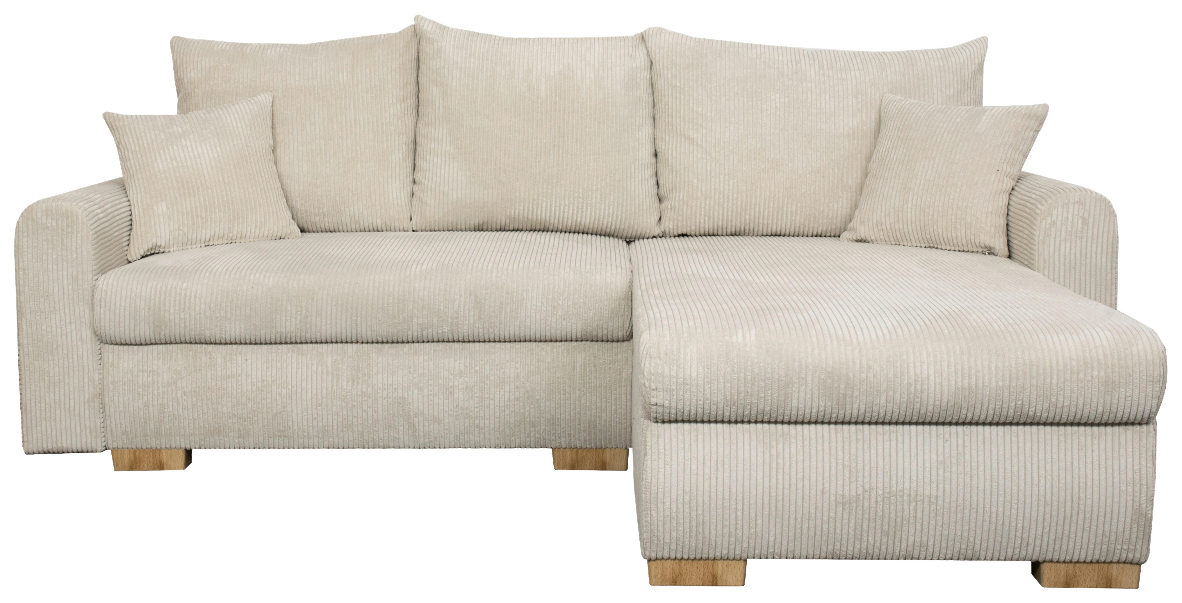 Thumbnail - Ecksofa mit Bettfunktion und Bettkasten beige B/H/T: ca. 224,5x90x168 cm