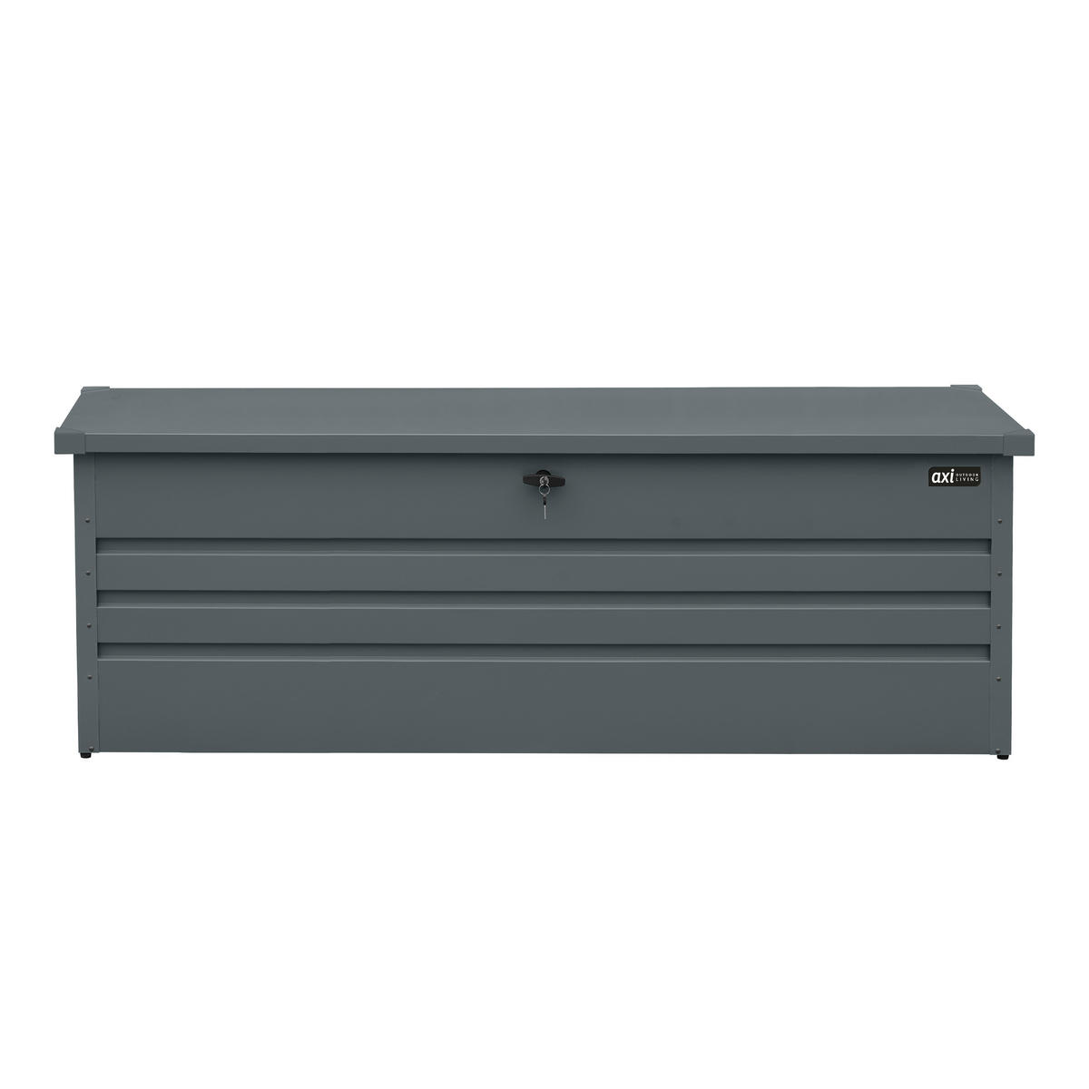 AXI Outdoor Living Gartenbox Miles anthrazit Metall B/H/L: ca. 82x75x185 cm Miles - anthrazit (185,00/82,00/75,00cm) - AXI Outdoor Living