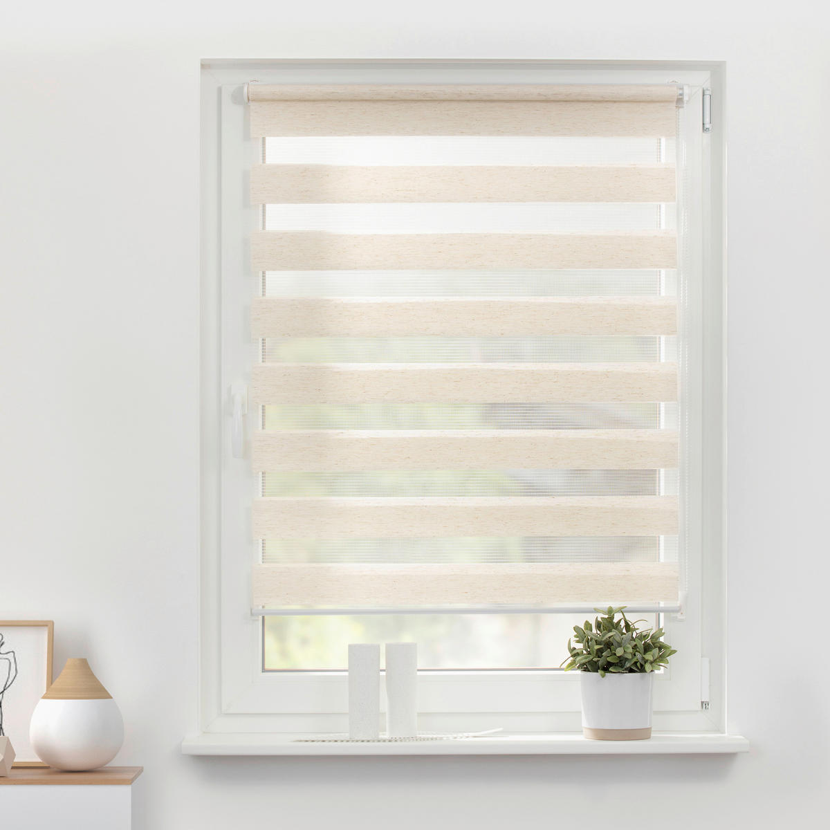 Doppelrollo Duo natur B/L: ca. 50x150 cm Duo - natur (50,00/150,00cm) - LICHTBLICK