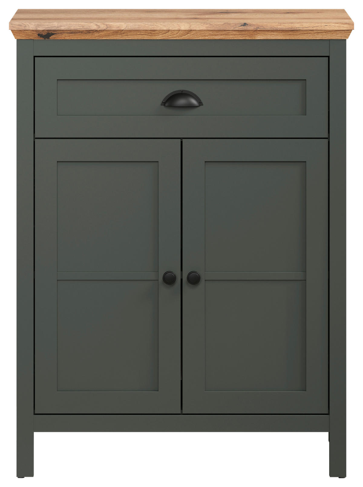 Kommode Stanton tannengrün Eiche Evoke Coast Nachbildung B/H/T: ca. 77x102x39 cm Stanton - Eiche/tannengrün (77,00/102,00/39,00cm)