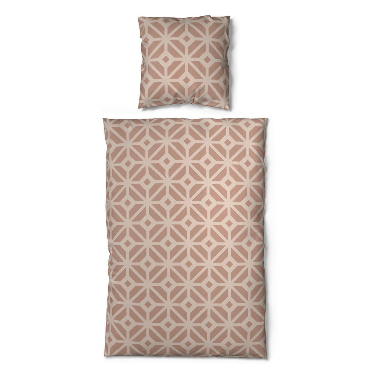 Microfaser Bettwäsche Fleece Bettwäsche_Fleece Grafik 135x200cm - beige (135,00/200,00cm)