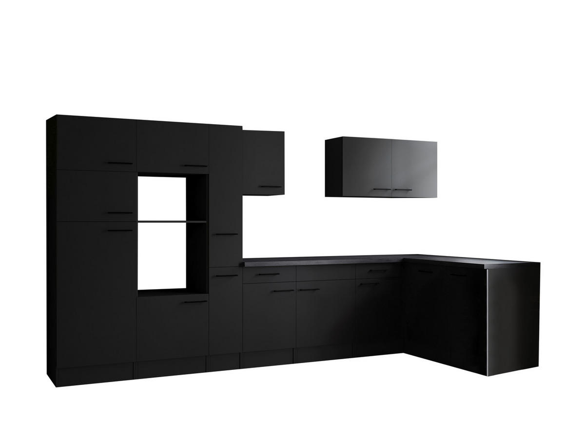 Winkelküche Oliver B/H/T: ca. 370x205x172 cm Oliver - granit/grau (370,00/205,00/172,00cm) - Respekta