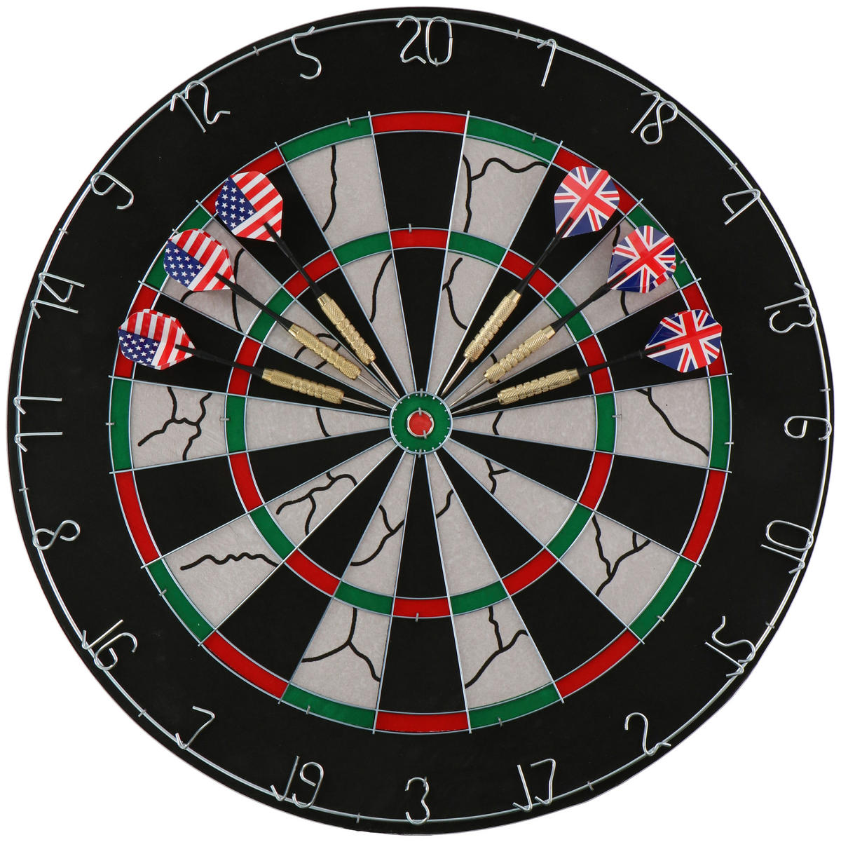 Dartscheibe B/H/L: ca. 47x4x46 cm Dartscheibe_Deluxe - (46,00/47,00/4,00cm)