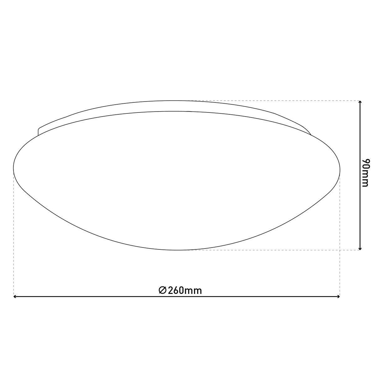 Näve Leuchten LED-Deckenleuchte weiß Kunststoff Metall B/H/T/D: ca. 26x9x26x26 cm DUBLIN - weiß (26,00/9,00/26,00cm) - Näve Leuchten