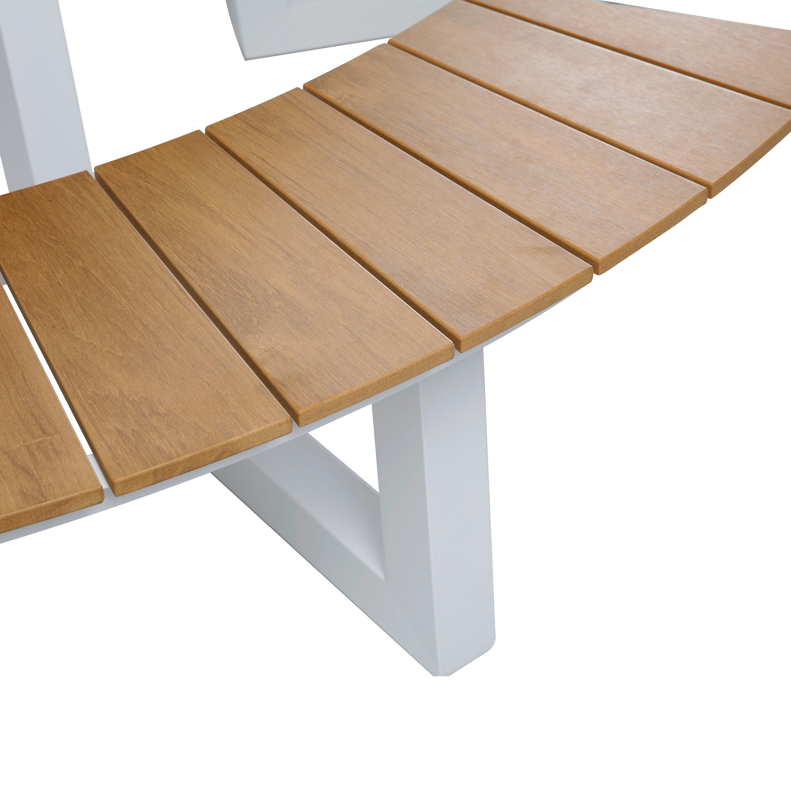 Thumbnail - AXI Outdoor Living Picknicktisch Taco weiß Kunststoff B/H/L: ca. 239x75x239 cm