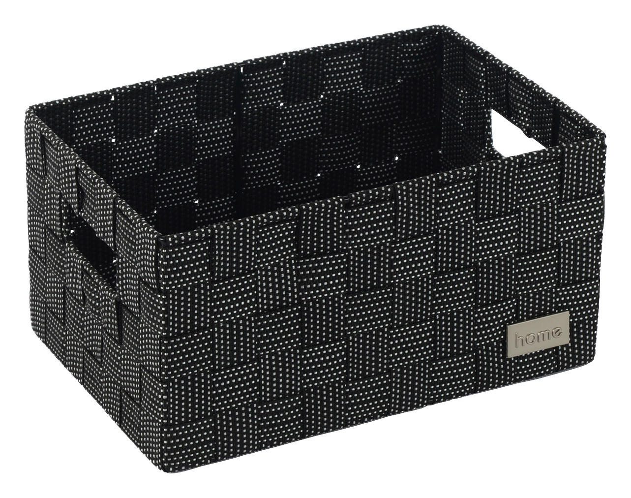 POCOline Korb Korb_Nina_2 schwarz/weiß - weiß/schwarz (28,00/14,00/18,00cm) - POCOline
