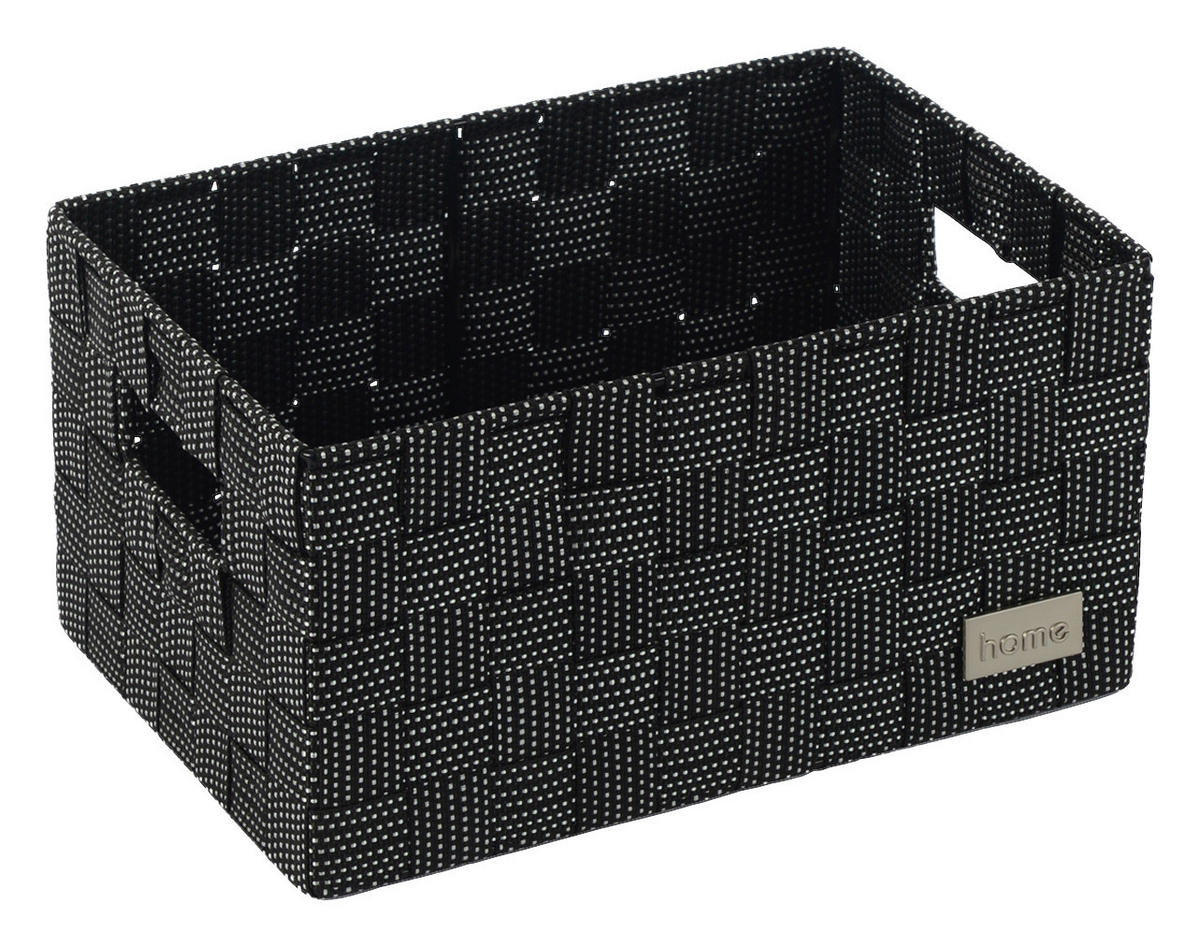 POCOline Korb Korb_Nina_2 schwarz/weiß - weiß/schwarz (28,00/14,00/18,00cm) - POCOline