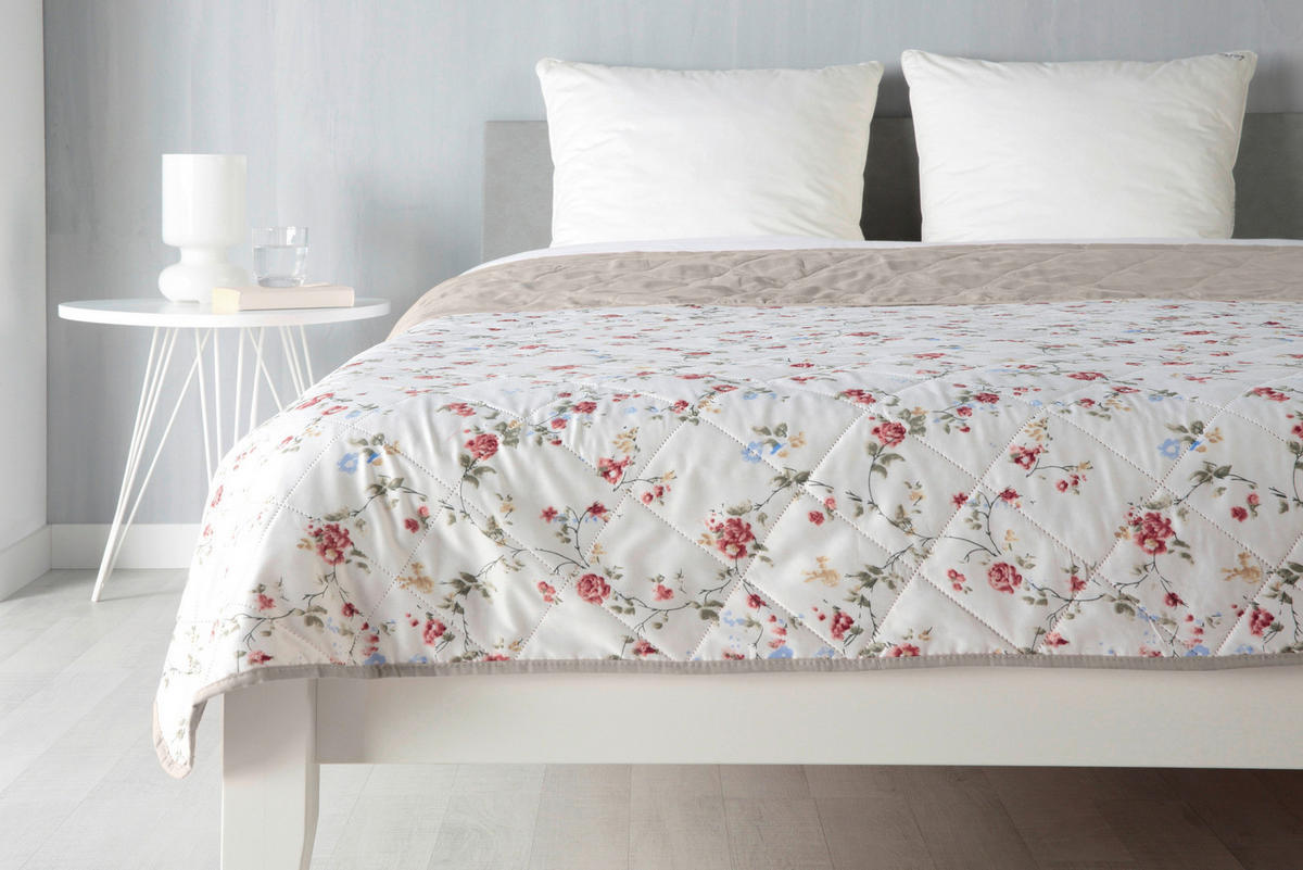 Tagesdecke Florina Florina - weiß/rot (220,00/240,00cm)