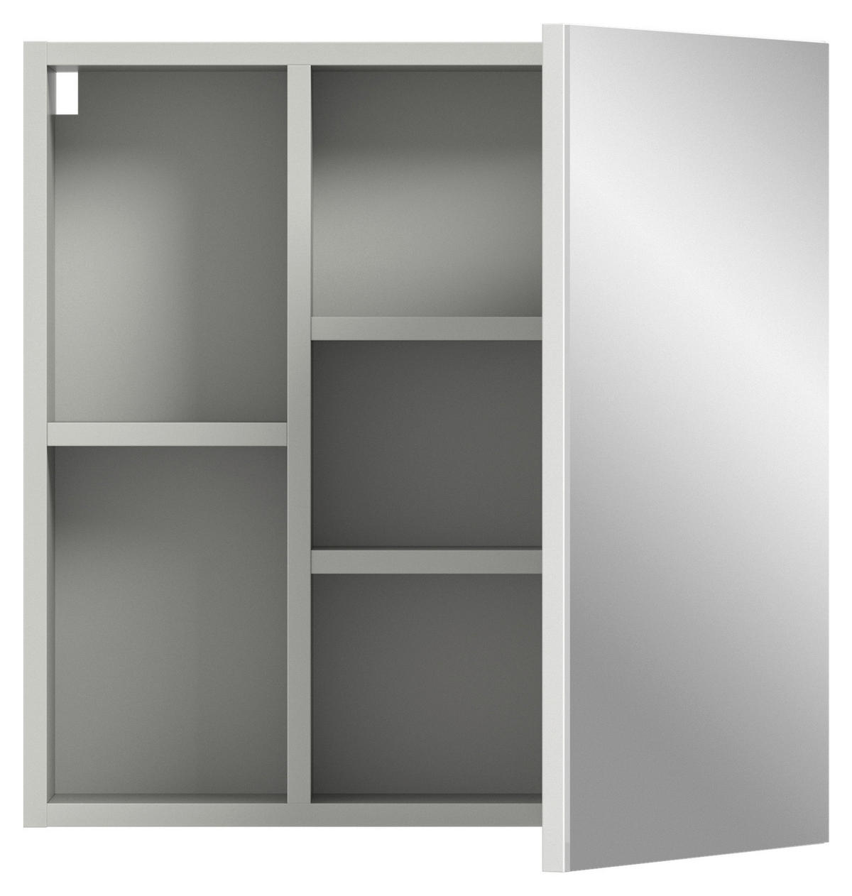 Spiegelschrank Copa hellgrau B/H/T: ca. 55x55x17 cm Copa - hellgrau (55,00/55,00/17,00cm) - xonox.home