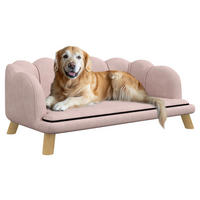 PawHut Hundesofa rosa Schaumstoff B/H/L: ca. 60,5x35,5x98,5 cm Hundesofa - rosa (98,50/60,50/35,50cm) - PawHut