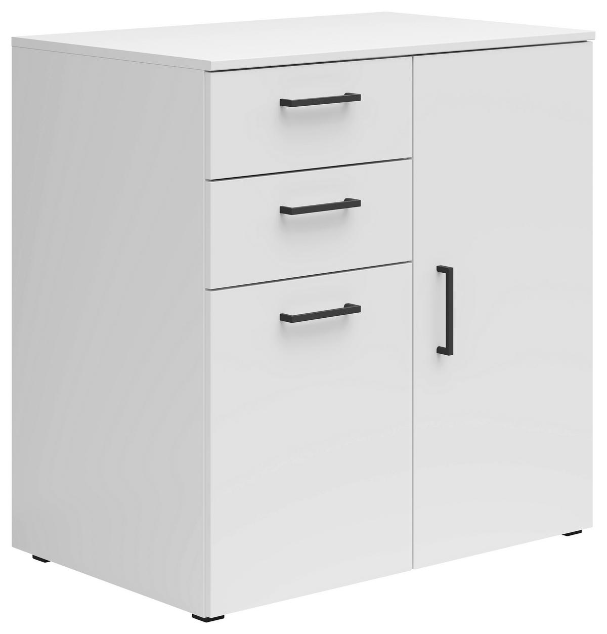 Kommode Multi-Stauraum Typ 27 weiß B/H/T: ca. 80x83x52 cm Multi-Stauraum Typ 27 - weiß (80,00/83,00/52,00cm)
