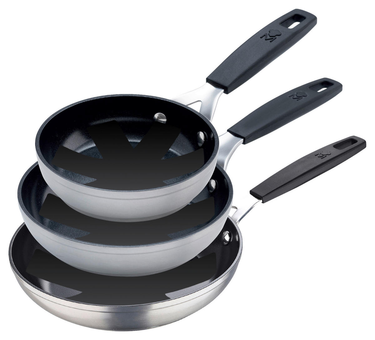 MASTERPRO Pfannenset Smart silber Aluminium Smart - silber - MASTERPRO