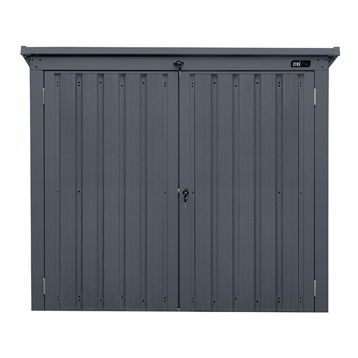 AXI Outdoor Living Mülltonnenbox Oscar anthrazit B/H/L: ca. 158x134x101 cm Oscar - anthrazit (101,00/158,00/134,00cm) - AXI Outdoor Living
