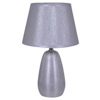 Näve Leuchten Tischleuchte 3150359 silber Keramik B/H/T: ca. 10x37x10 cm E14 1 Brennstellen Simply Ceramics - silber (10,00/37,00/10,00cm) - Näve Leuchten