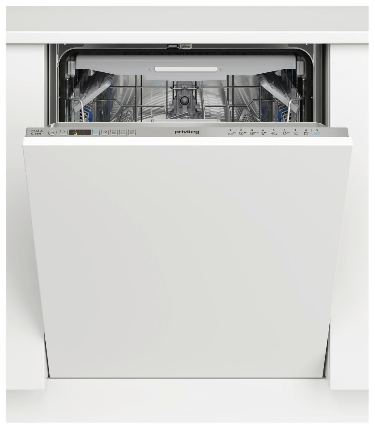 Privileg Einbaugeschirrspüler RCIO 3T131 A FE S weiß Edelstahl B/H/T: ca. 60x82x56 cm RCIO 3T131 A FE S - weiß (60,00/82,00/56,00cm) - Privileg